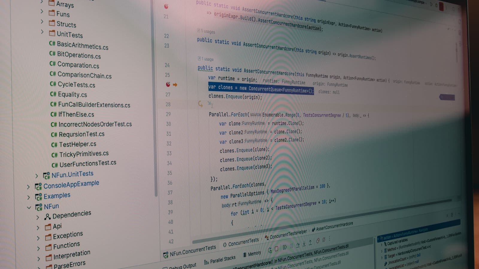 Screen showing a data and file structure, illustrating the semantic model of the EN 16931 standard