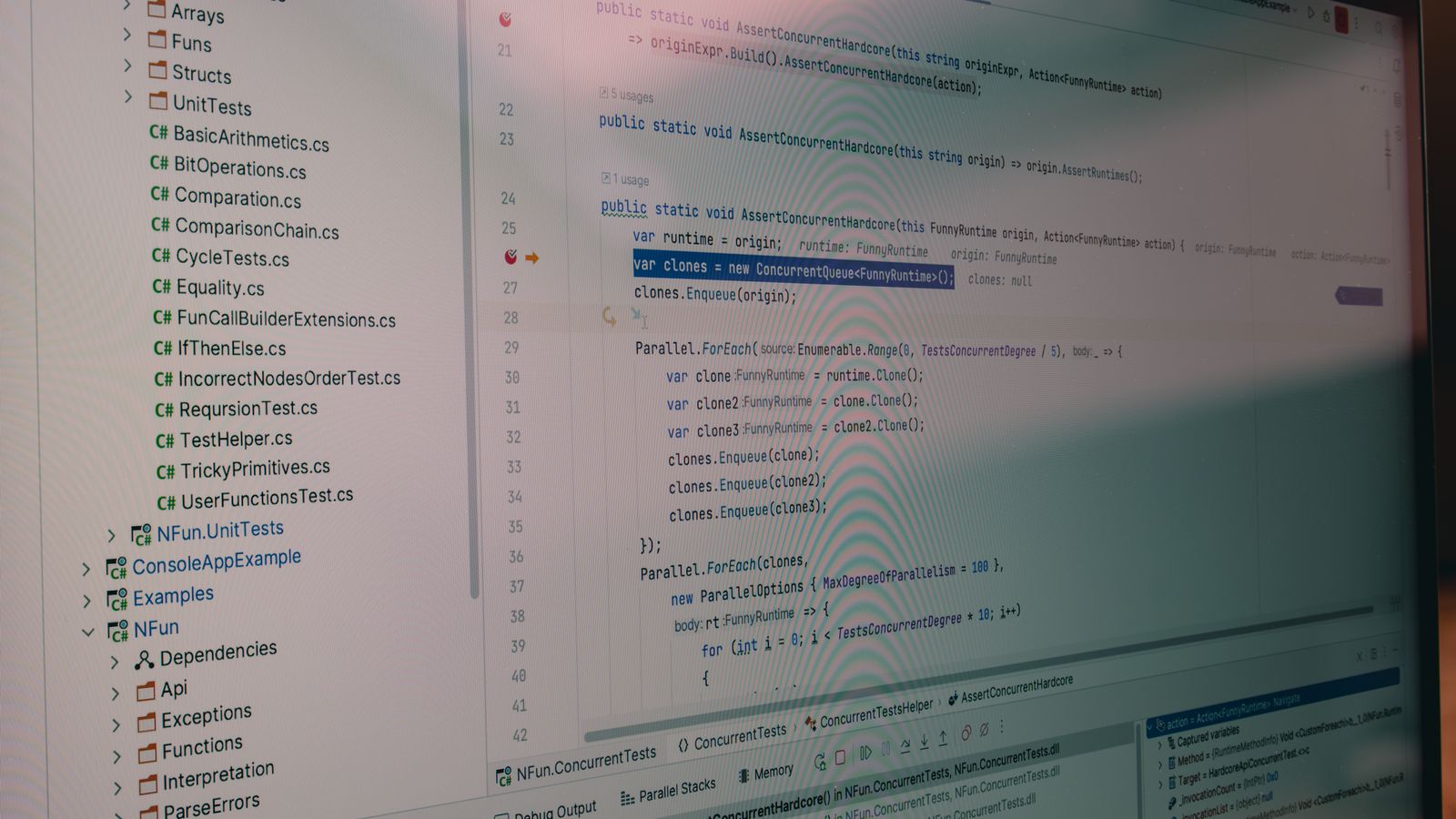 Screen showing a data and file structure, illustrating the semantic model of the EN 16931 standard